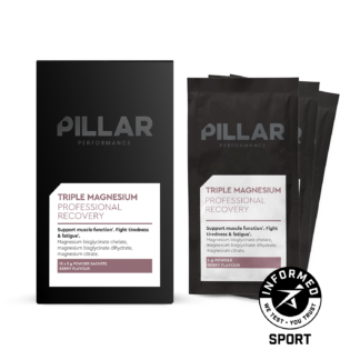Pillar Performance Triple Magnesium Travel Pack – Natural Berry (15 x Sachets)